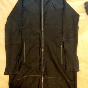 Athleta black long athletic cardigan